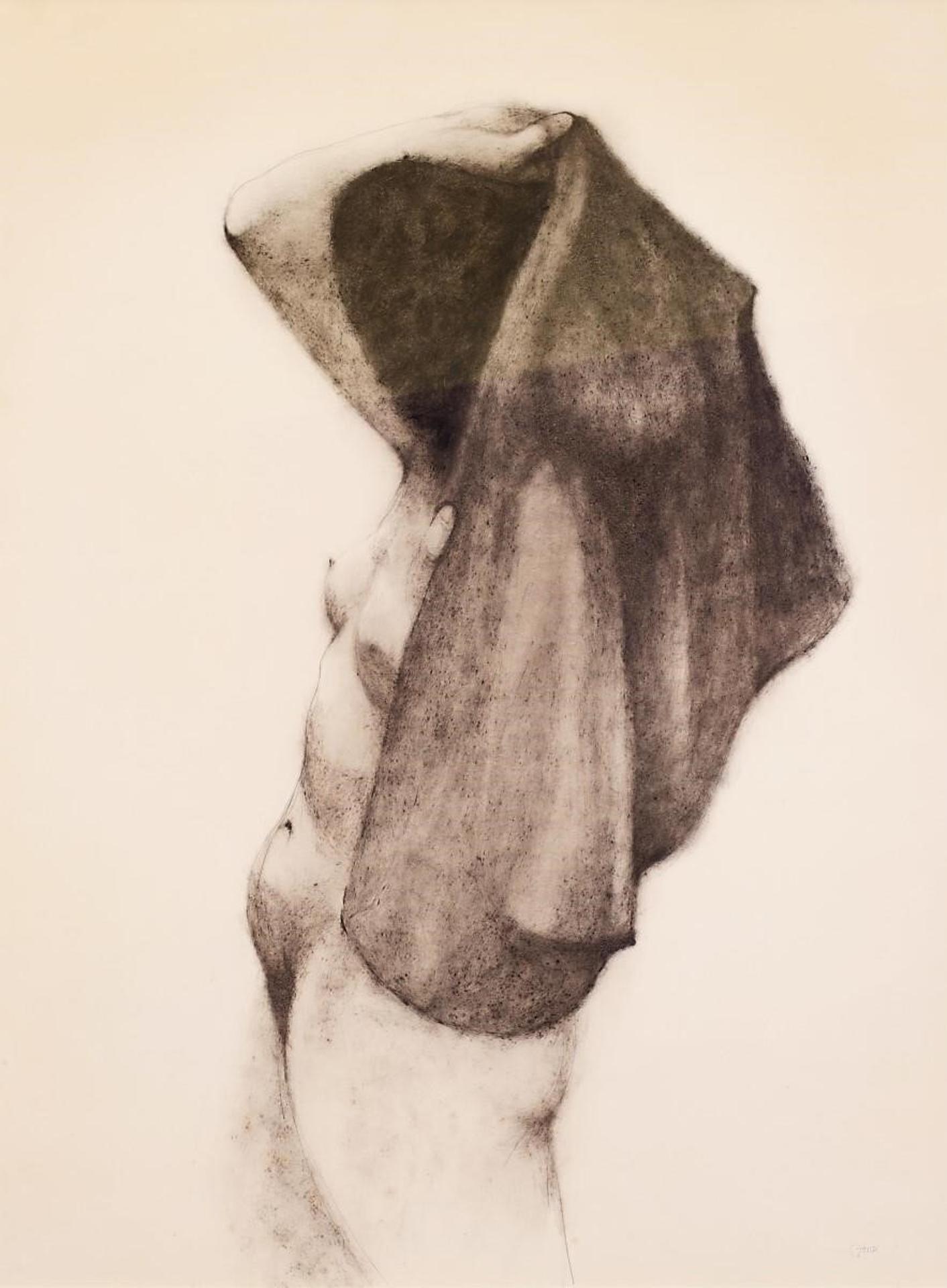 John Howard Gould (1929-2010) - Nude, Disrobing; Ca 1963