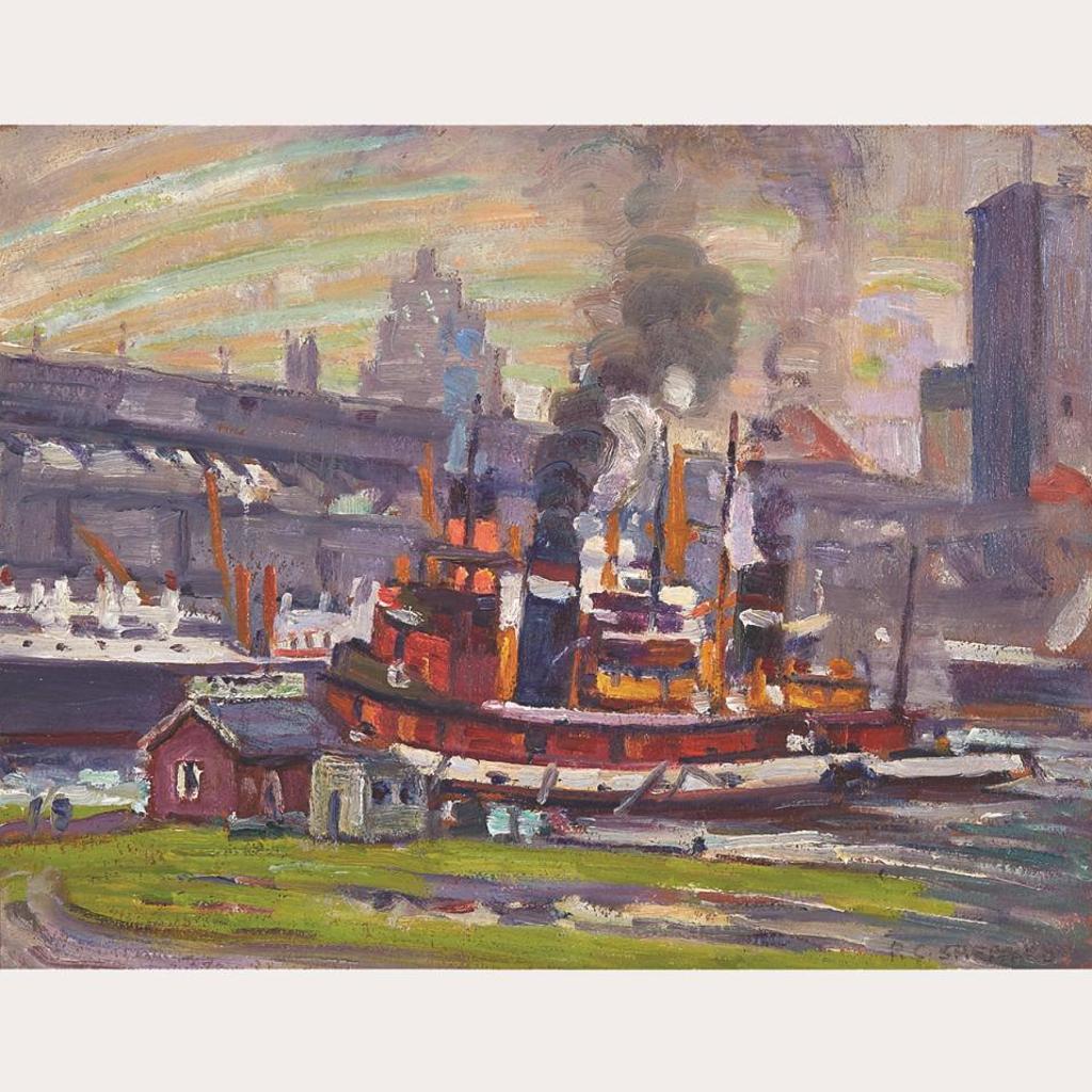 Peter Clapham (P.C.) Sheppard (1882-1965) - Tugbboats, Waterfront, Toronto