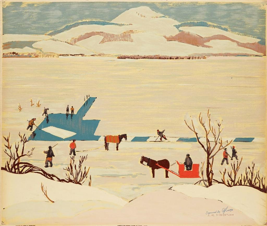 Sarah Margaret Armour Robertson (1891-1948) - Ice Cutting