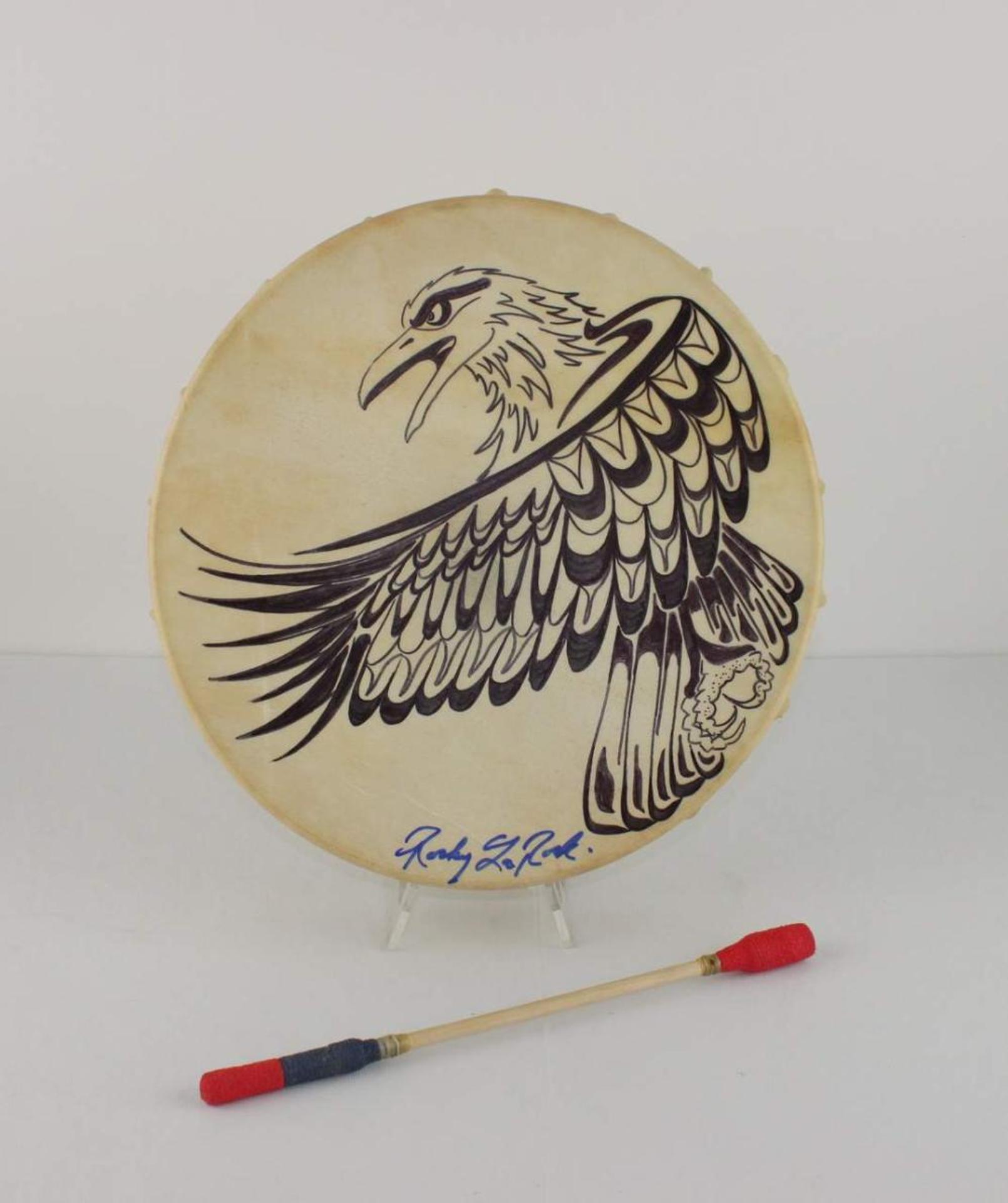 Rocky LaRock - a painted hide drum