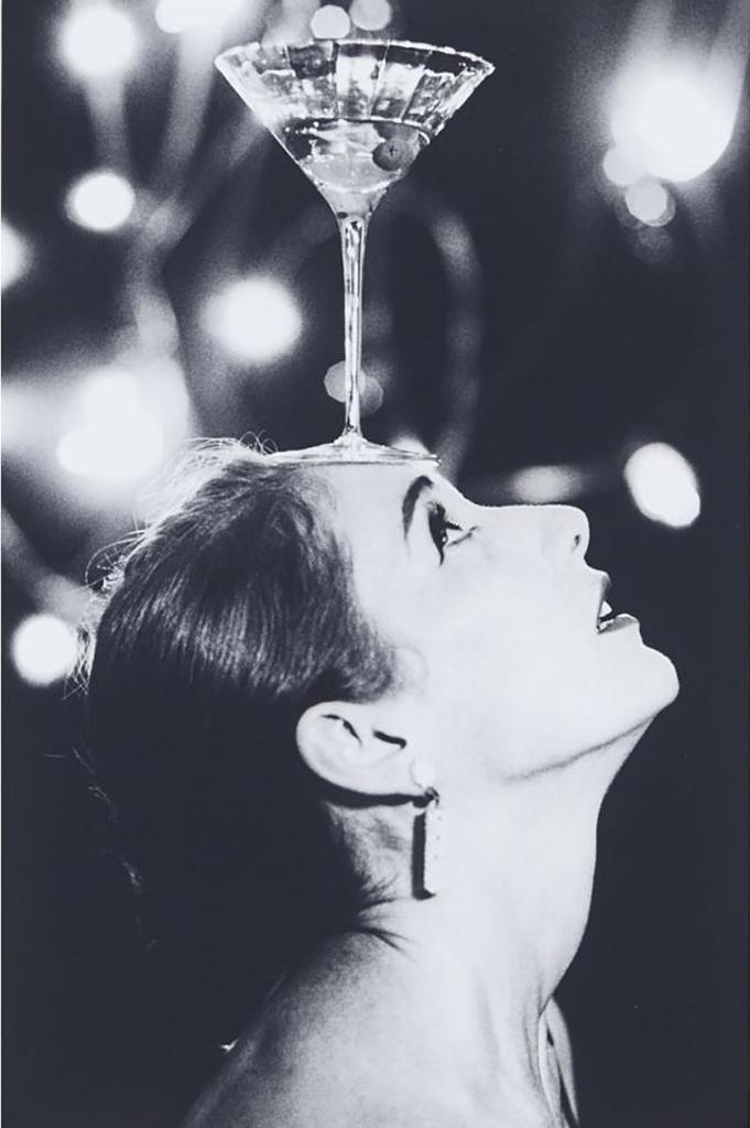 Lincoln Clarkes (1957) - Martini Woman (Or Anthea With Martini), Vancouver, 1997; Helmut Newton, London, 1988