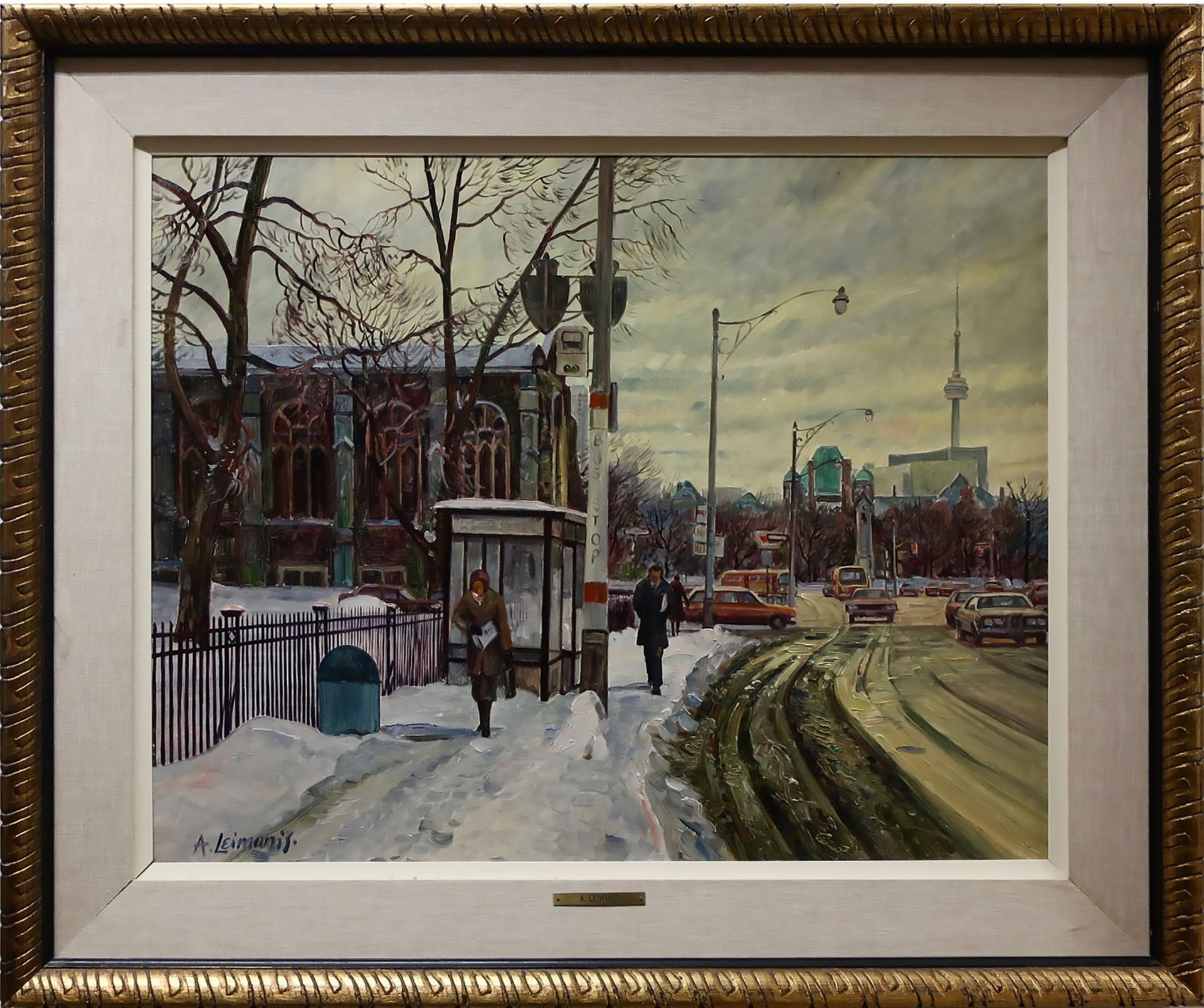 Andris Leimanis (1938) - An Early Morning View Of Queen's Park, Near Bloor