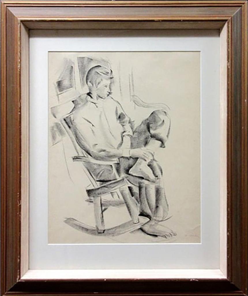 Kathleen Frances Daly (1898-1994) - Seated Barefoot Boy