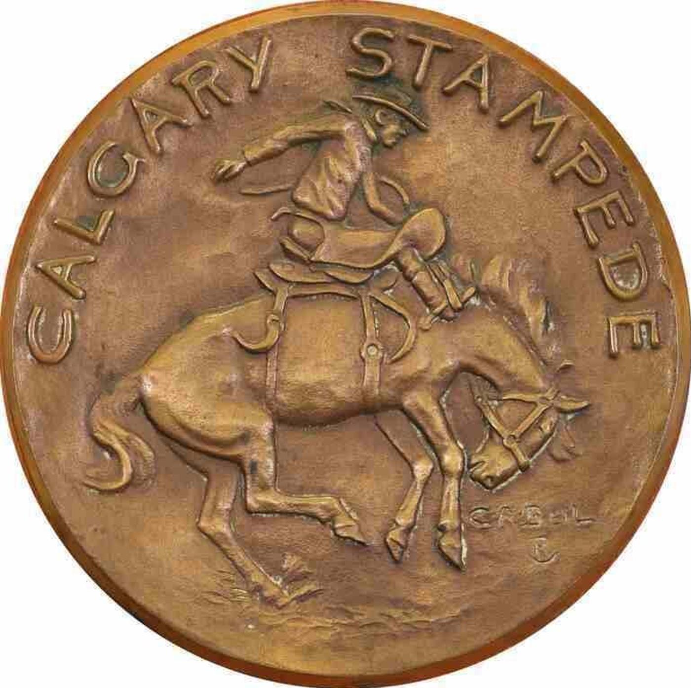 Charles A. (Charlie) Beil (1894-1976) - Calgary Stampede, Trade Dollar Verso; 1963