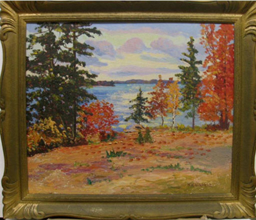 Herbert William Wagner (1889-1948) - Autumn Lake Scene