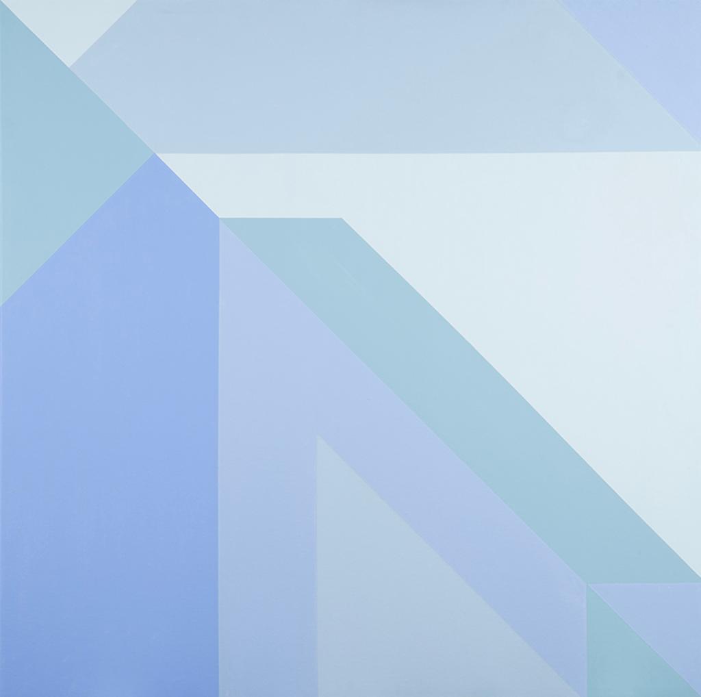Robert James Houle (1947) - Untitled (Abstract Composition in Blues)