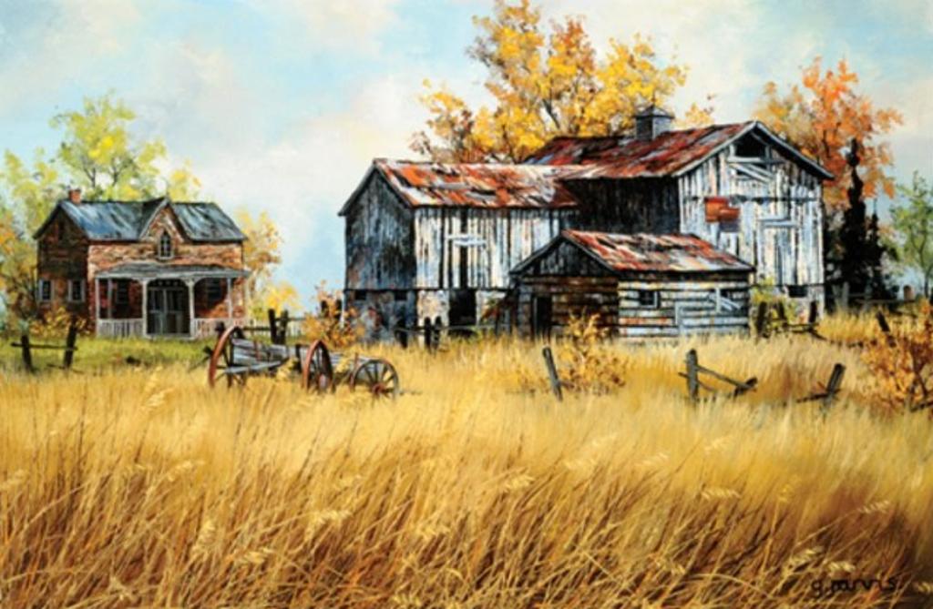 Georgia Jarvis (1944-1990) - Ontario Farmyard