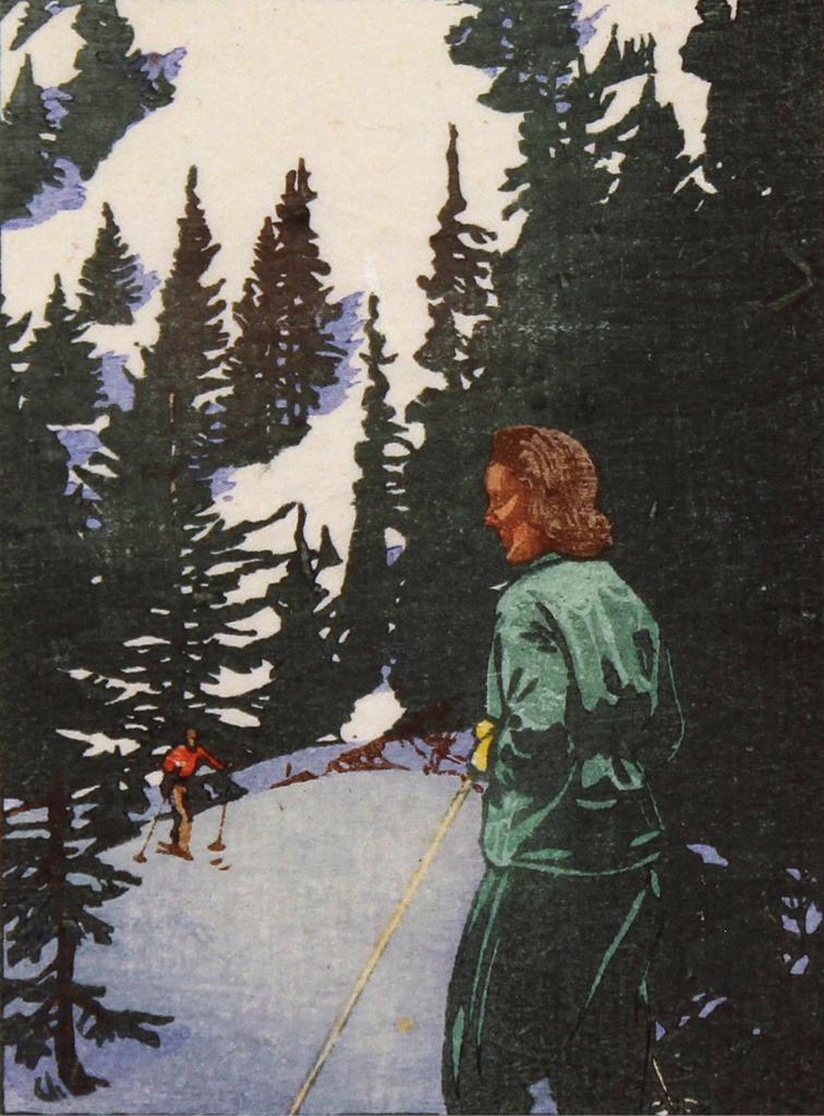 Walter Joseph (W.J.) Phillips (1884-1963) - Ski Trail; 1945