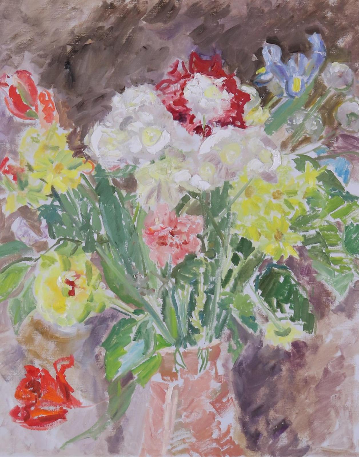 Dorothy Elsie Knowles (1927-2001) - Pink Vase (Green Table Series); 1980
