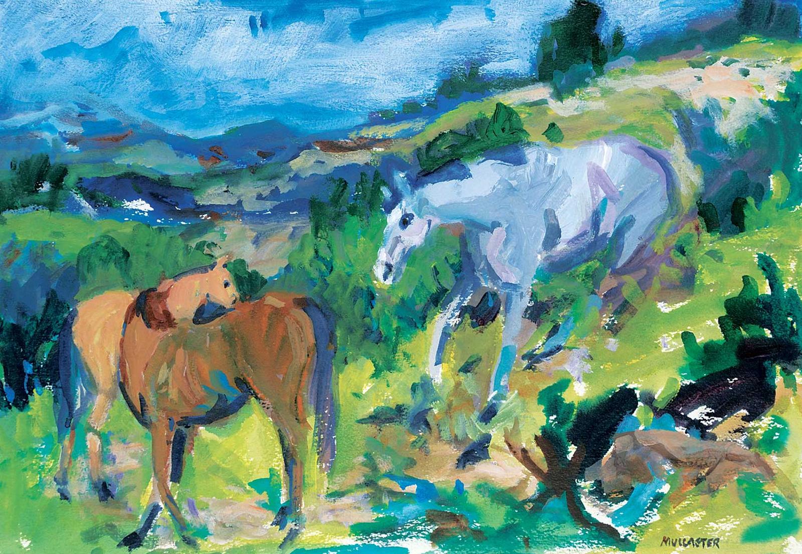 Wynona Croft Mulcaster (1915-1985) - Untitled - Grazing Horses