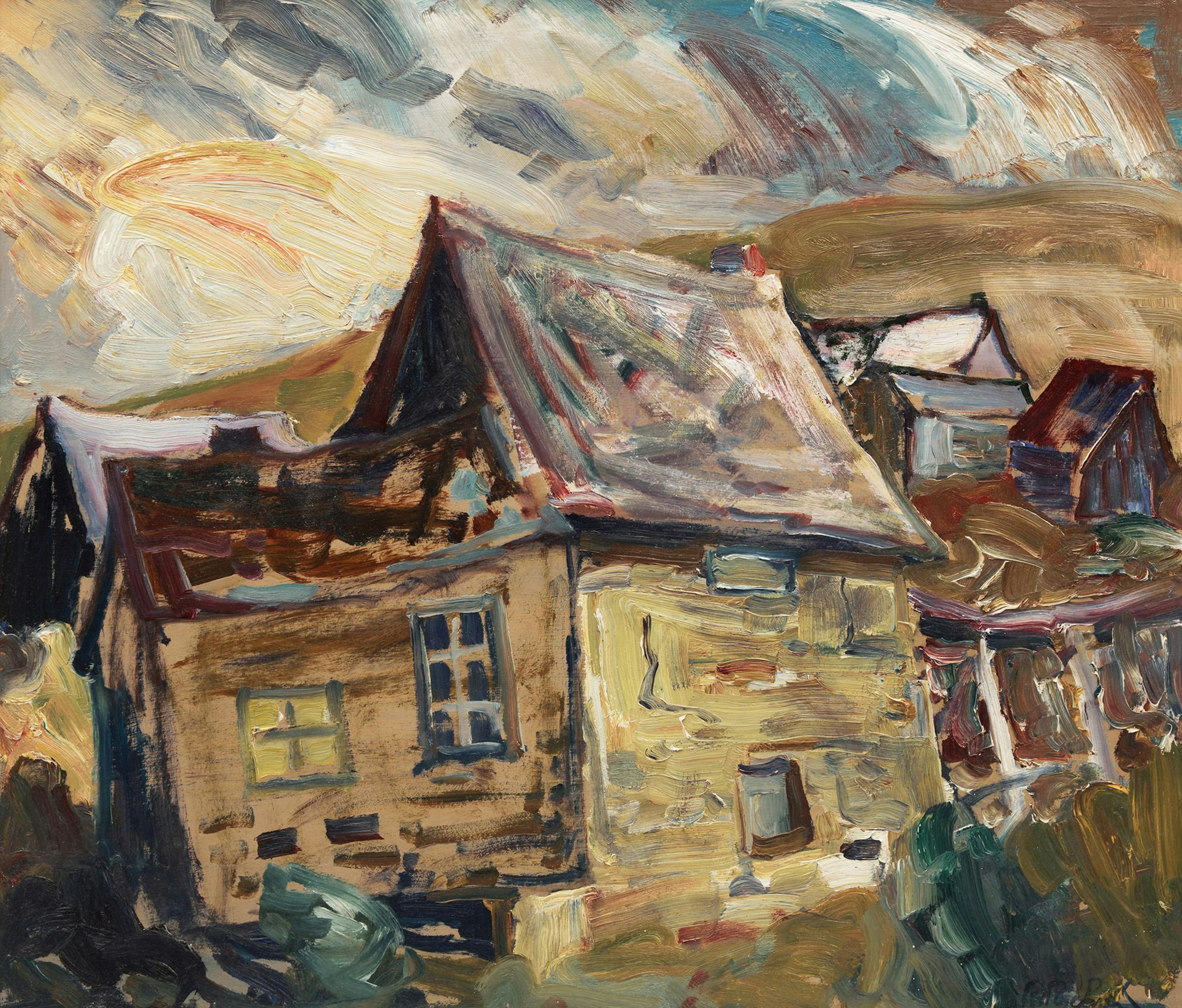 René Jean Richard (1895-1982) - Houses in a Village