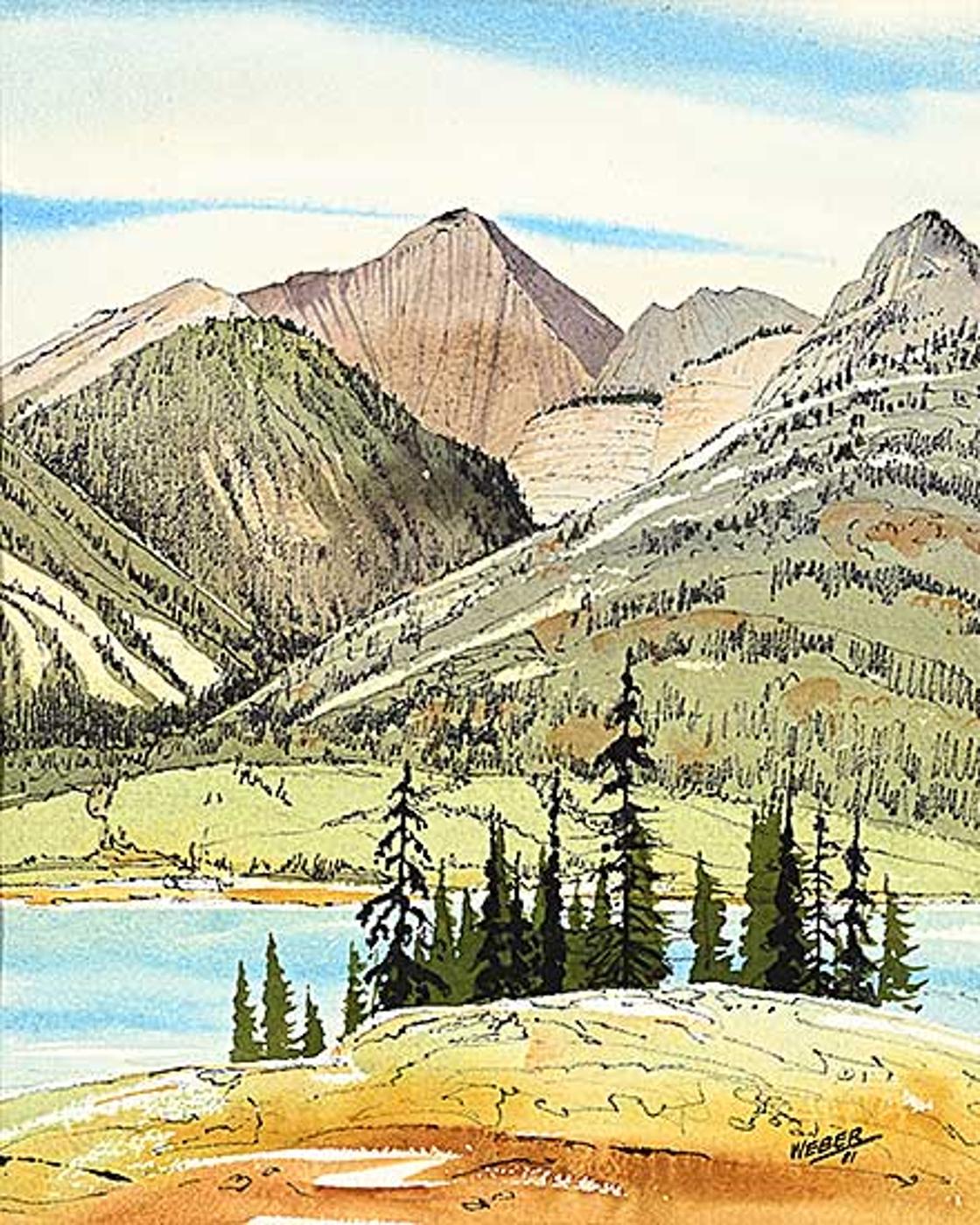 George Weber (1907-2002) - Roche a Bosche, Roche Ronde #2 [Jasper National Park]