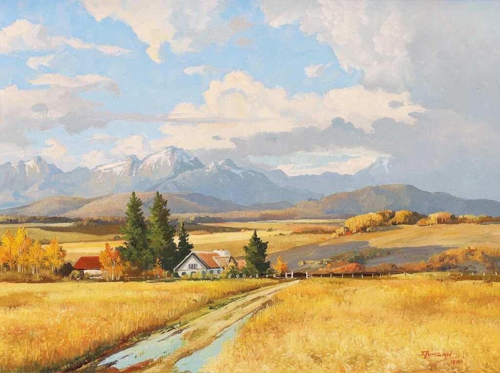 Duncan Mackinnon Crockford (1922-1991) - Storm Over The Priddis Valley, Alta; 1976