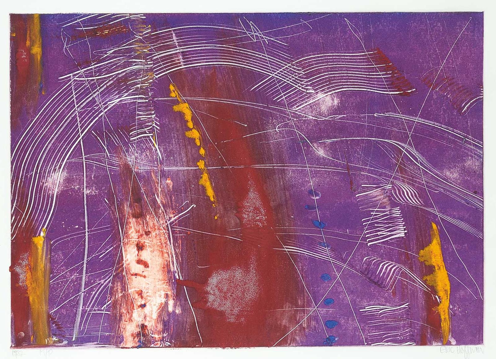 Eric Hoffman - Untitled - Purple Abstract  #M/P