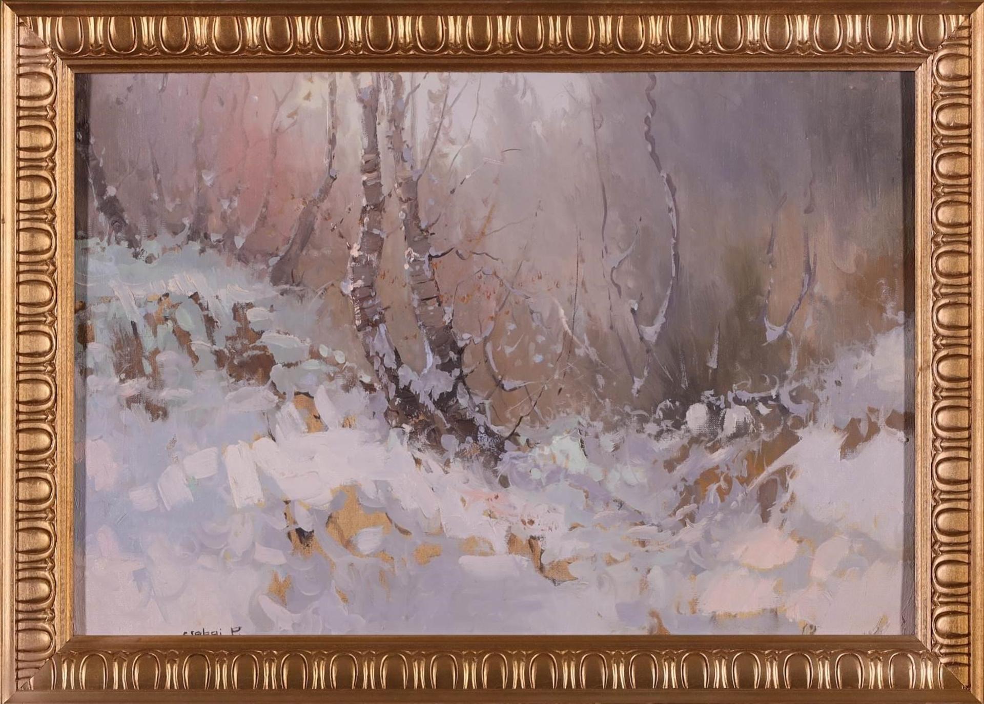 Kalman Csabai (1915-1992) - Untitled, Winter Woods