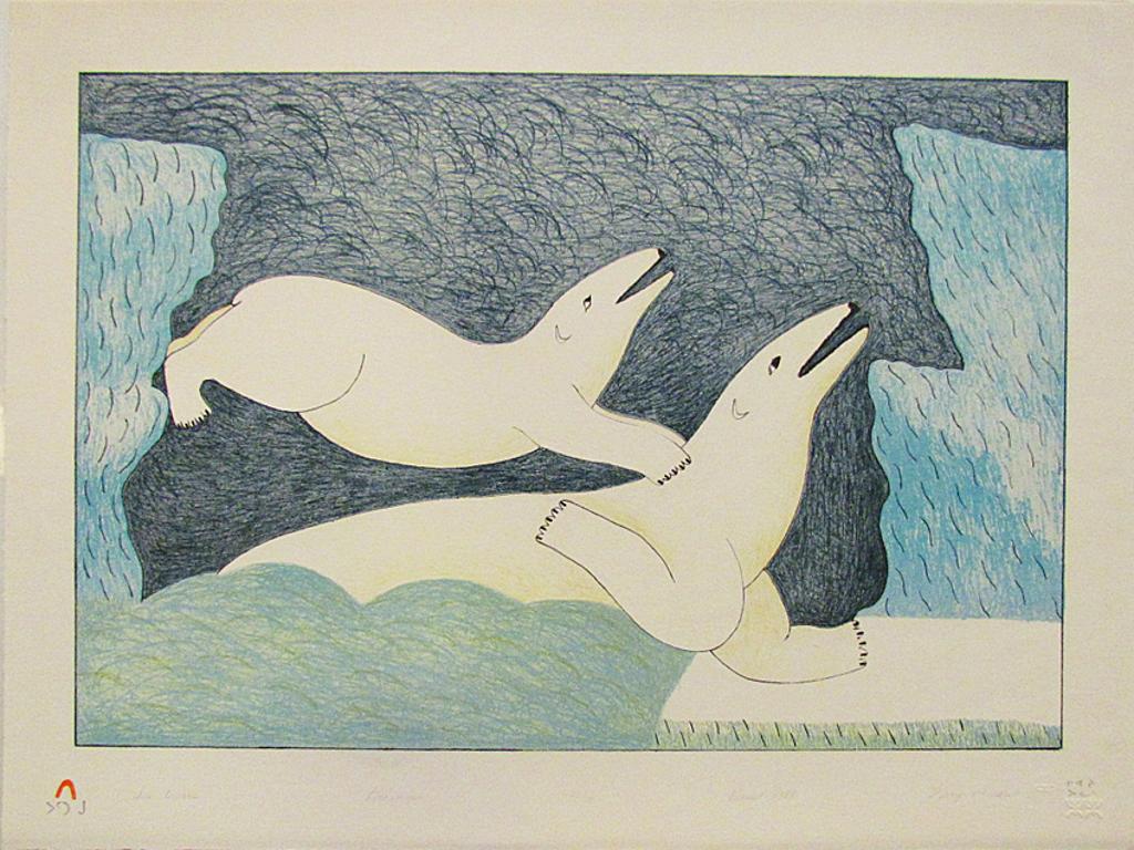 Mary (Samuellie) Pudlat (1923-2002) - Ice Bears, 1988