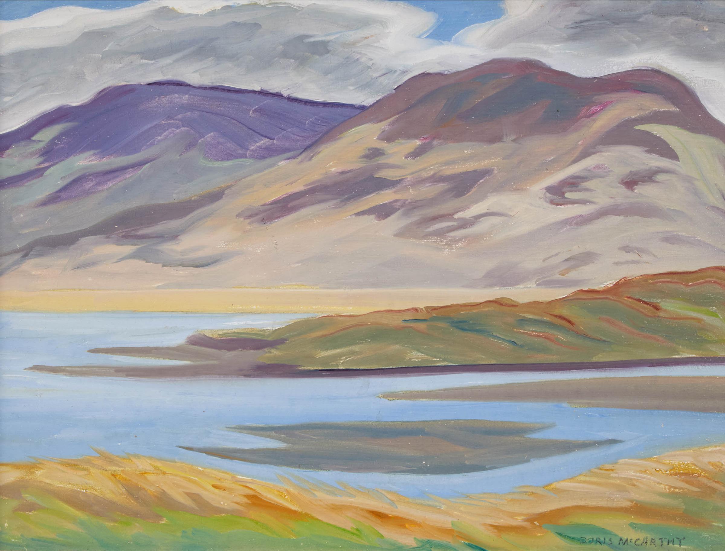 Doris Jean McCarthy (1910-2010) - Cloud Shadows On Hills, 2004