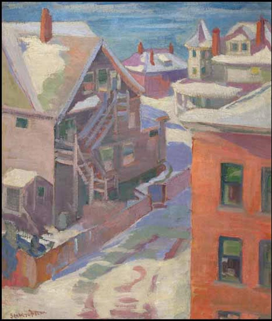 Stateira Frame (1870-1935) - Point Grey Houses in Winter
