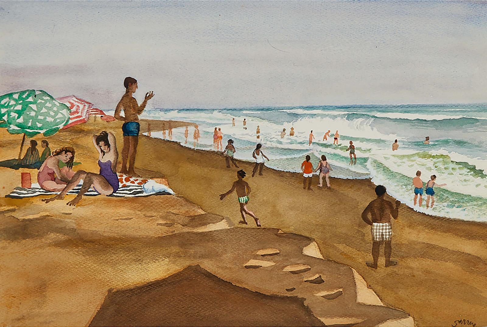 Philip Henry Howard Surrey (1910-1990) - Beach Scene