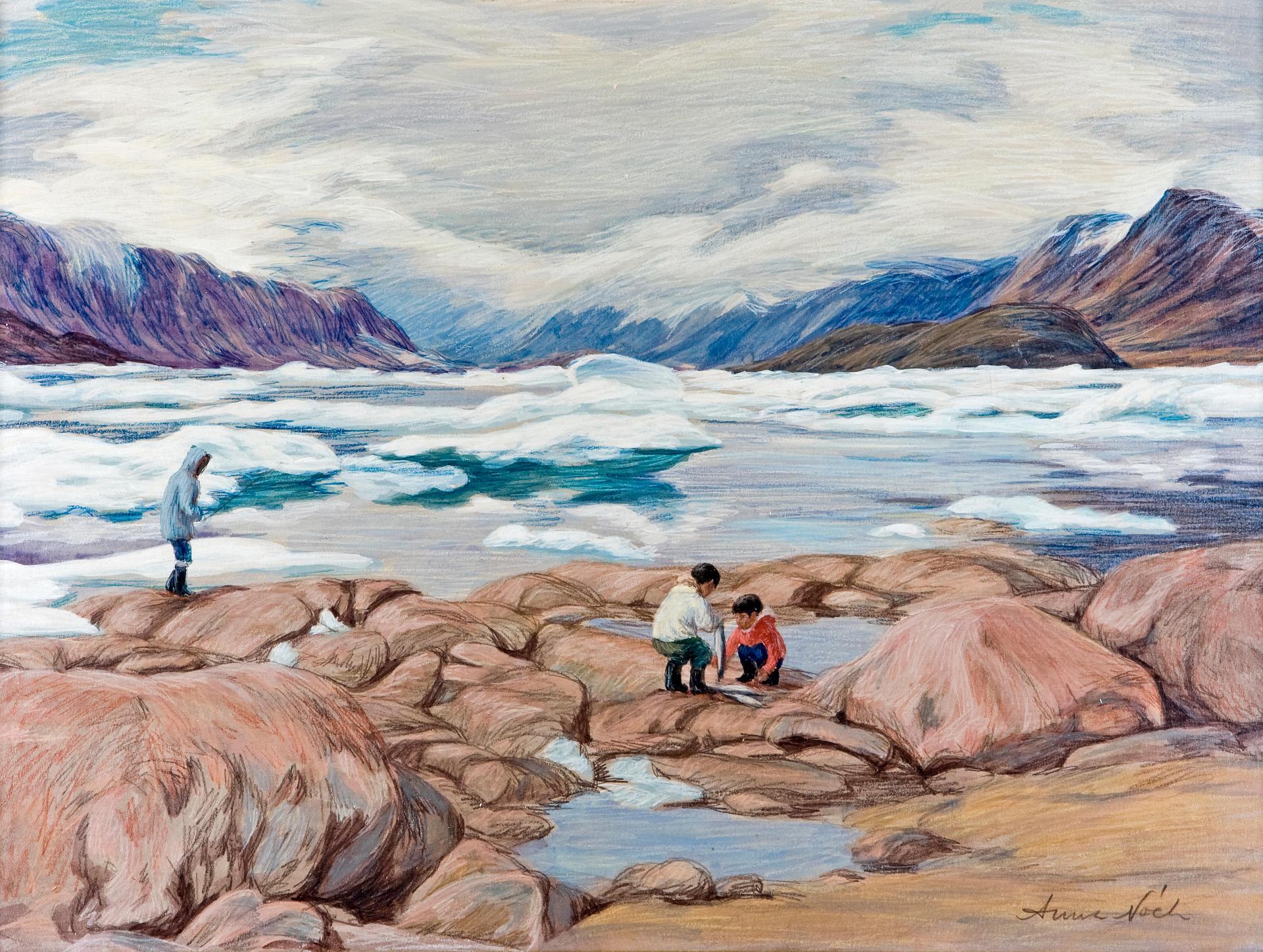 Anna T. Noeh (1926-2016) - After the storm in Pangnirtung