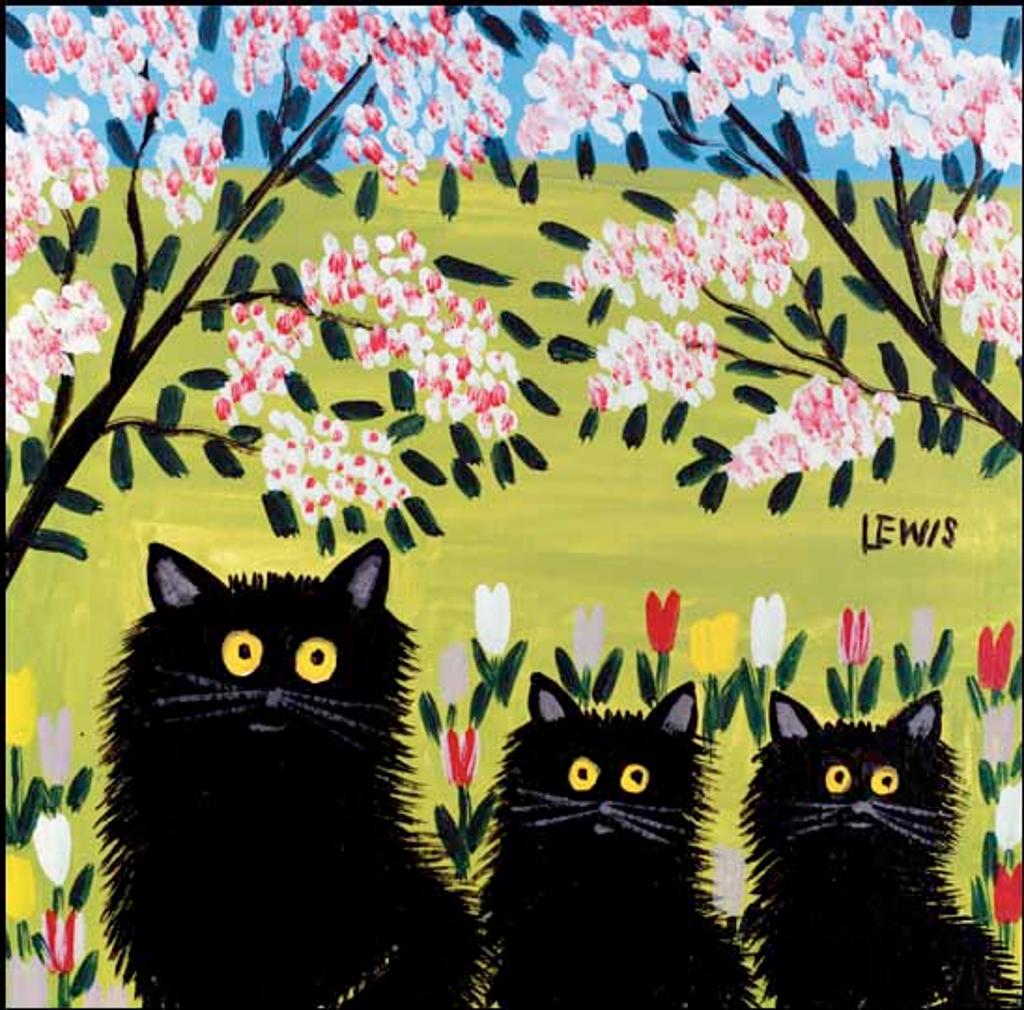 Maud Kathleen Lewis (1903-1970) - Three Black Kittens