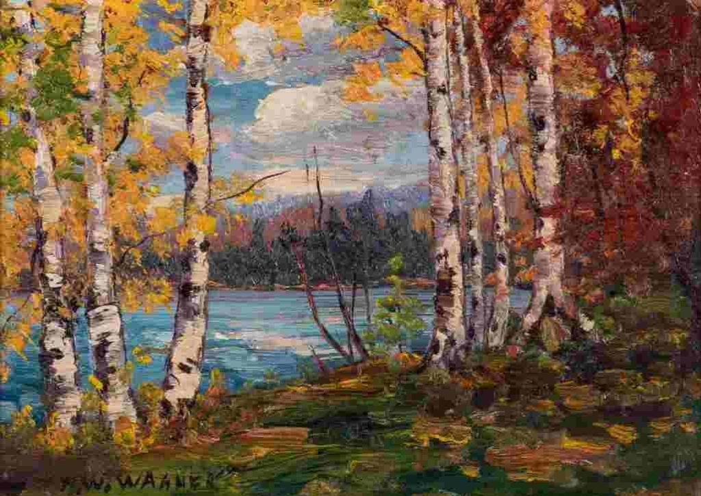 Herbert William Wagner (1889-1948) - Untitled (Birches Lakeside)