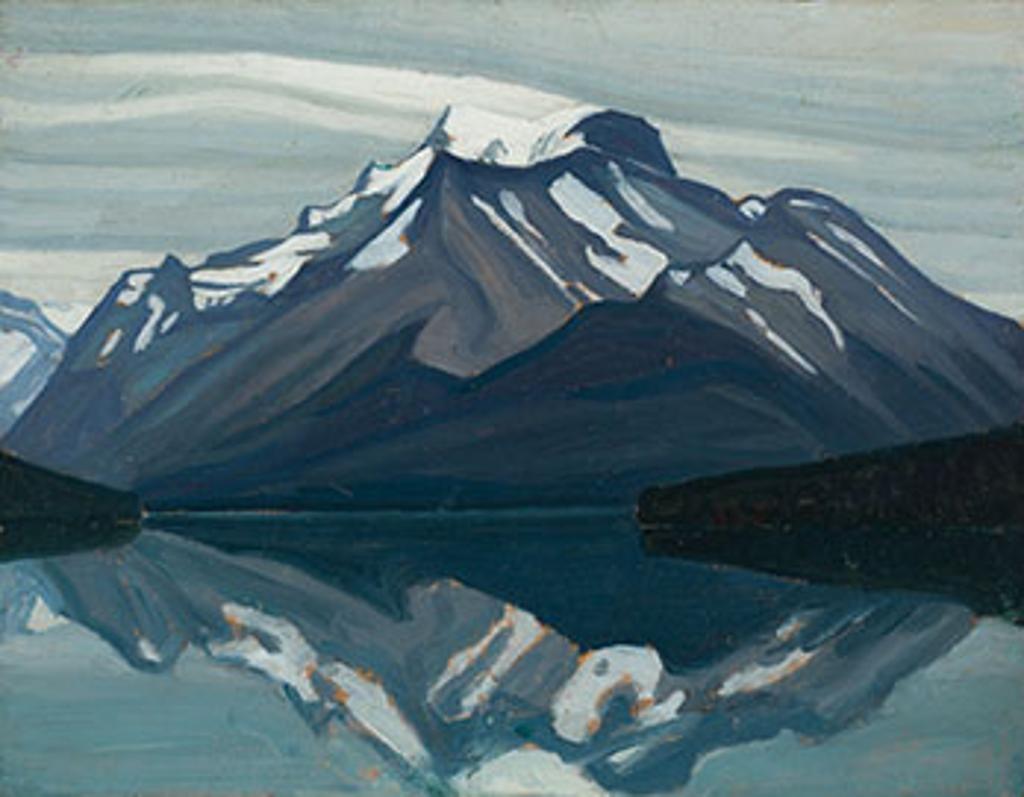 Lawren Stewart Harris (1885-1970) - Mount Unwin and Charlton - Maligne Lake, Jasper