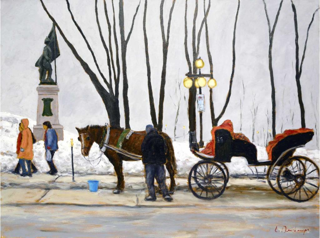 Luc Deschamps (1961-2021) - A little resting time, Old Quebec