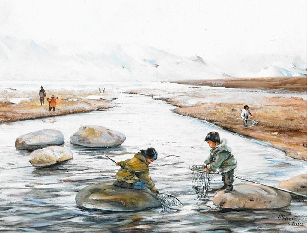 Marie Claire (1939-2002) - Rendez-Vous Des Enfants A La Peche, Pond Inlet