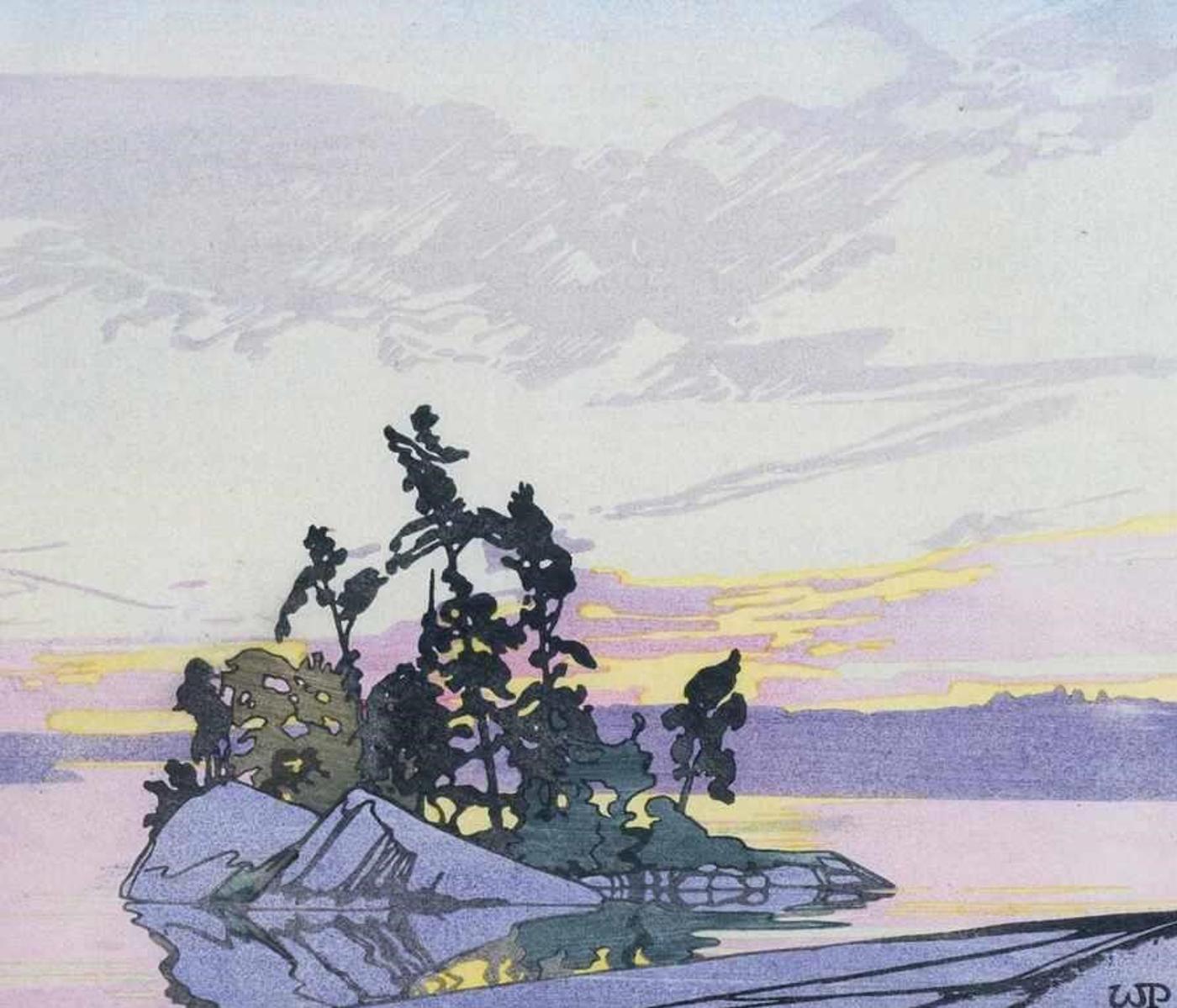 Walter Joseph (W.J.) Phillips (1884-1963) - Sunset, Lake Of The Woods; 1928