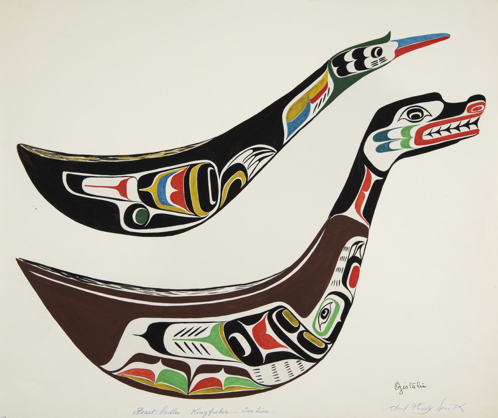 Chief Henry Speck (1908-1971) - Kingfisher, Sea Lion, 1959