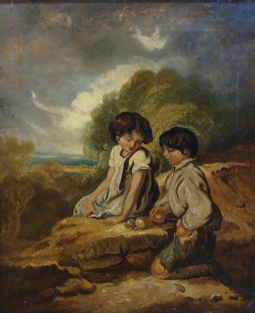 J. Barker - Boy and Girl in a Landscape