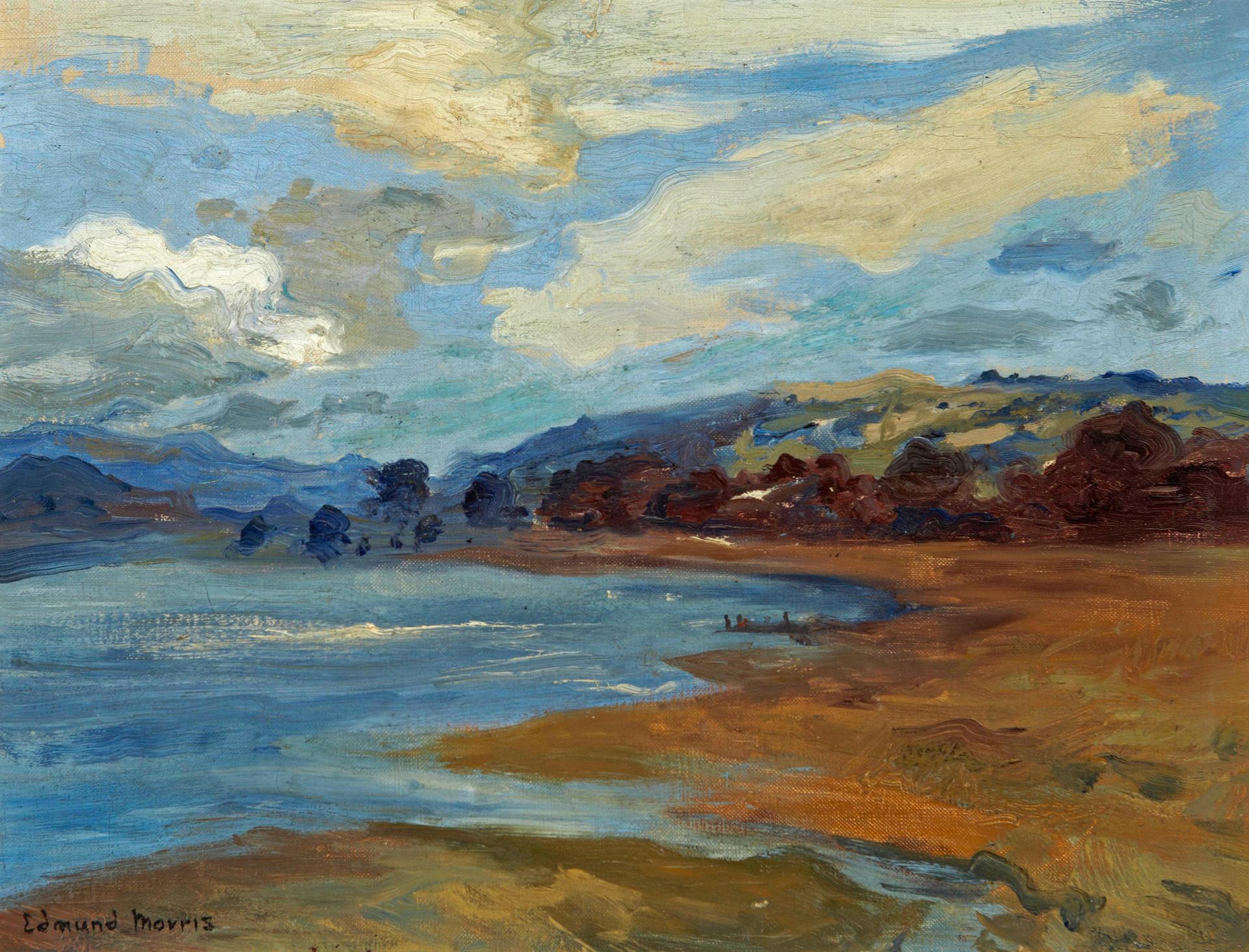 Edmund Montague Morris (1871-1913) - An extensive landscape view (Unfinished sketch on the reverse)