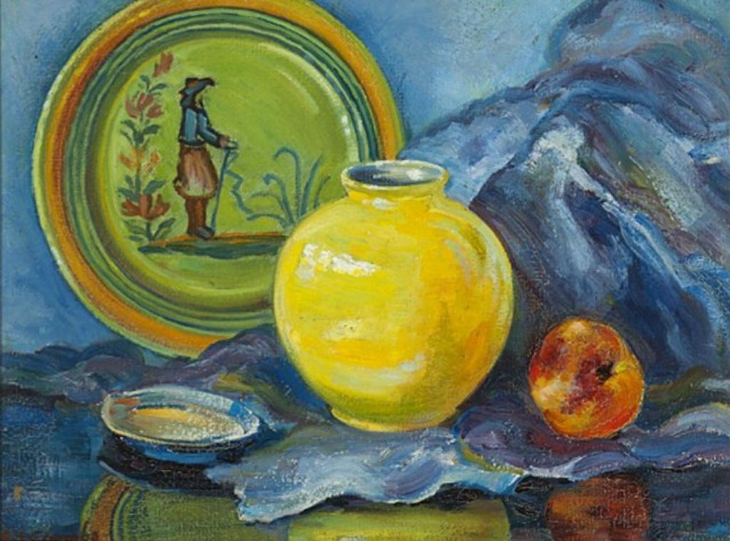 Edith Grace (Lawson) Coombs (1890-1986) - Still Life With Quimper Plate