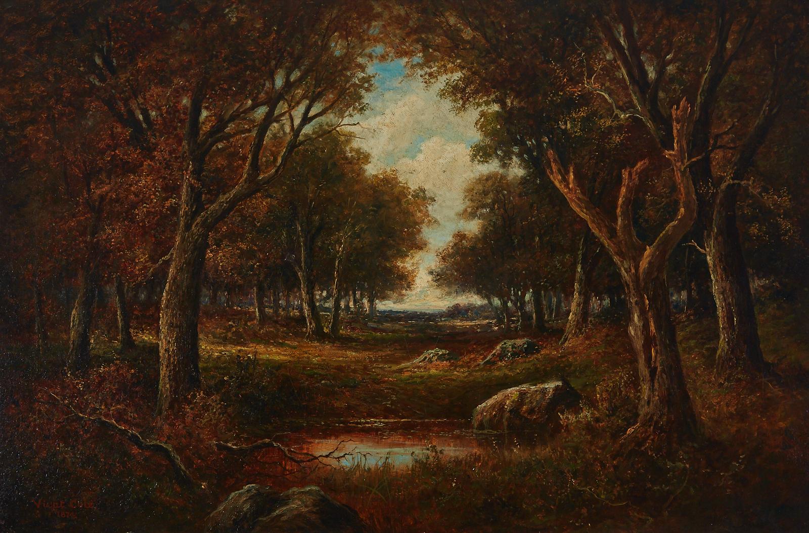 George Vicat Cole (1833-1893) - Autumnal Landscape, 1874