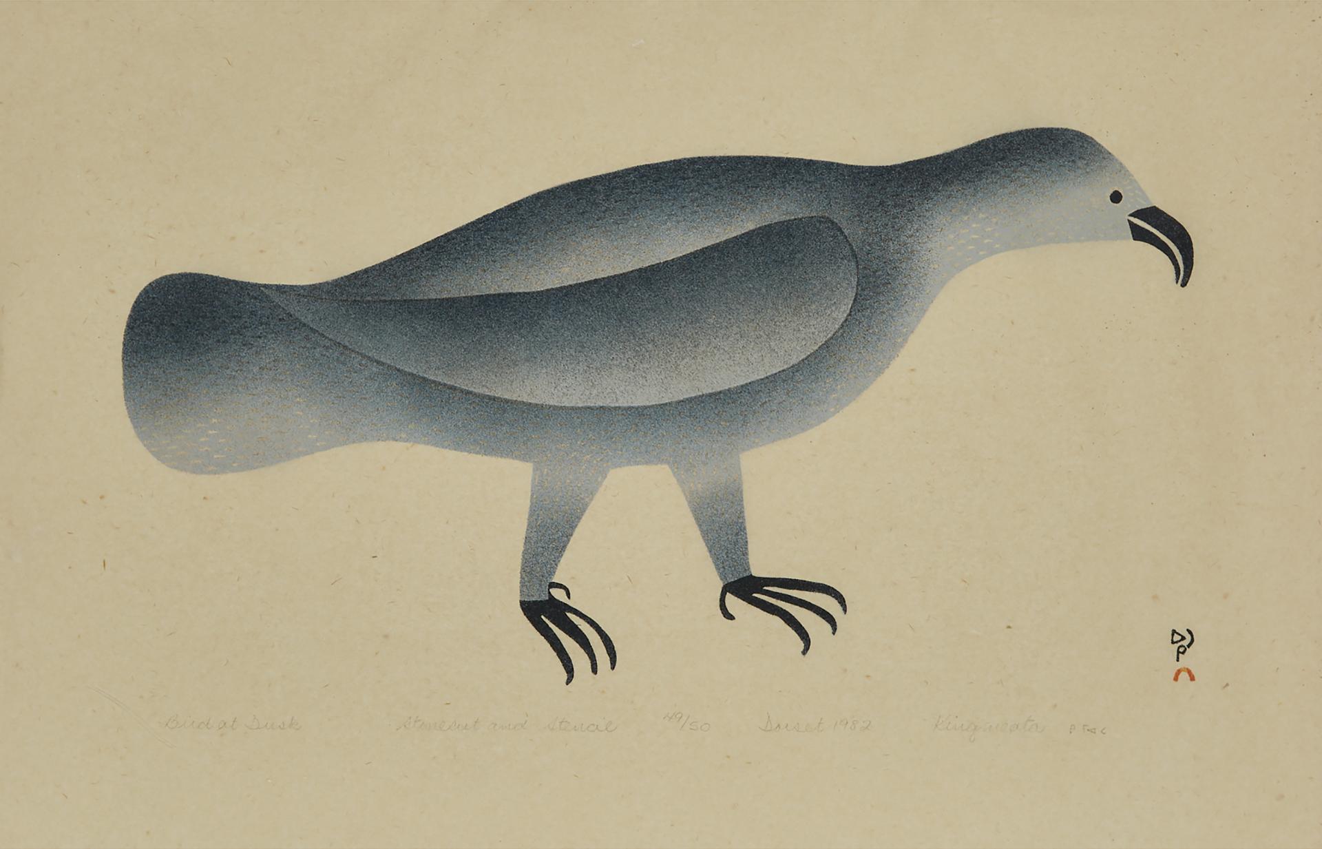 Kingmeata Etidlooie (1915-1989) - Bird At Dusk