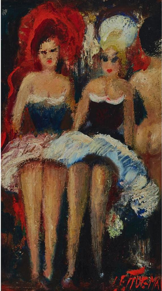 Janis Ferdinands Tidemanis (1897-1964) - Can-Can Dancers