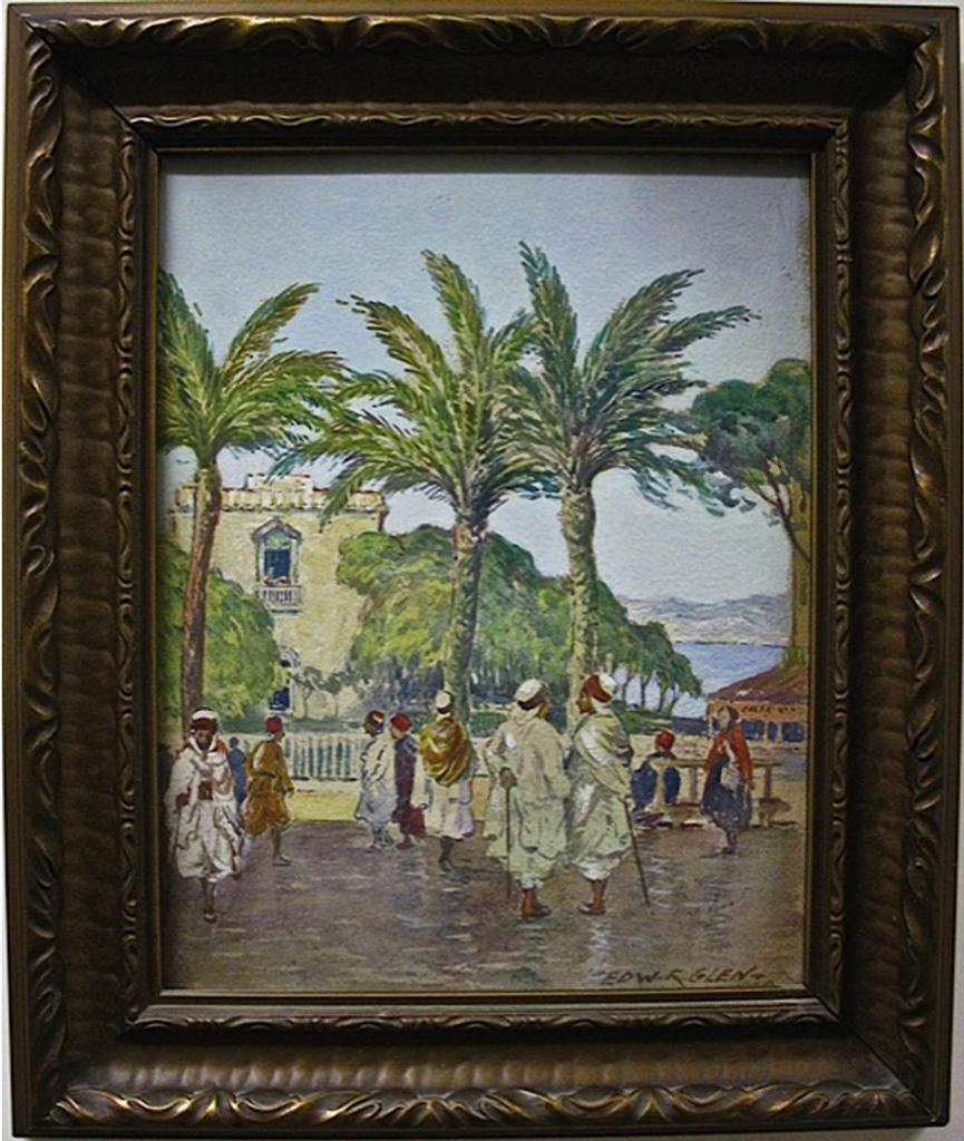 Edward Randolph Glen (1887-1963) - La Grande Place - Oran Algeria, Africa