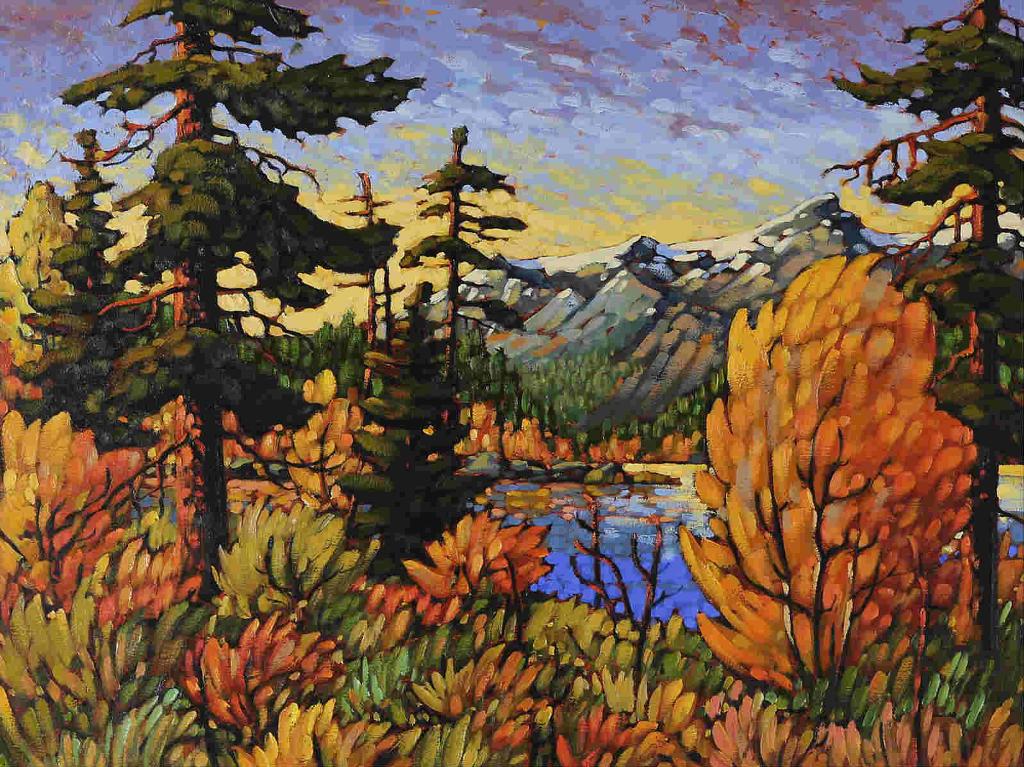Rod Charlesworth (1955) - Autumn Motif, Spray Lakes