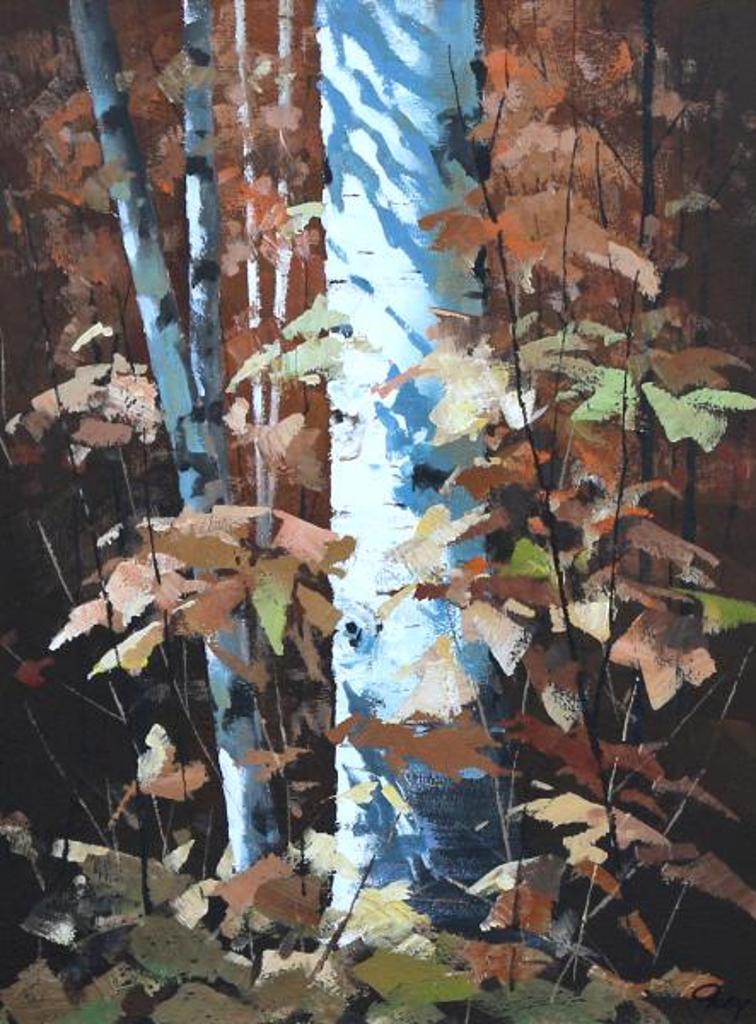 Ronald N. Okey (1921-2004) - Birch In Autumn