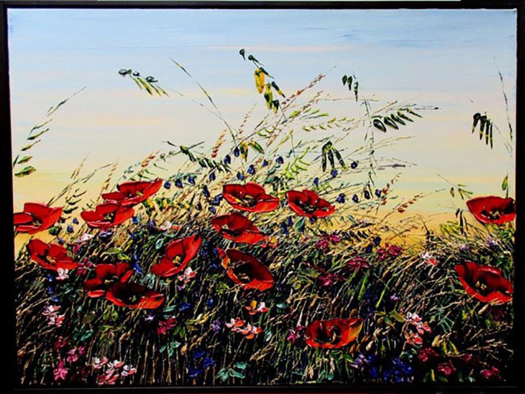 Maya Eventov (1964) - Untitled (Field Of Poppies)