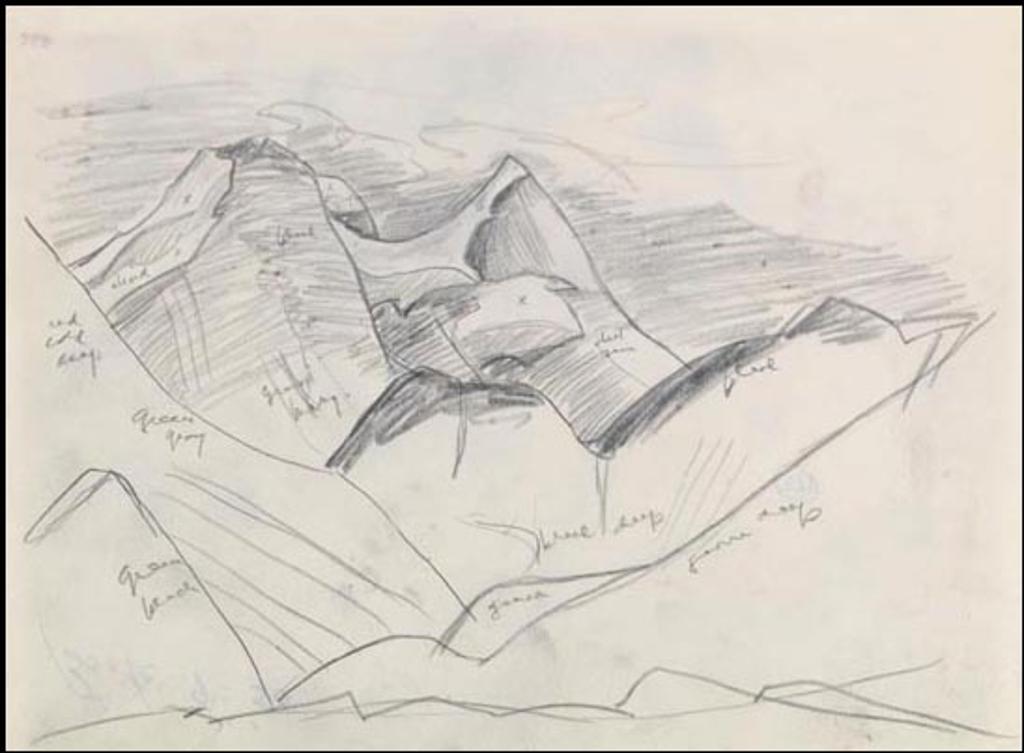 Lawren Stewart Harris (1885-1970) - Rocky Mountain Drawing 9 - 50
