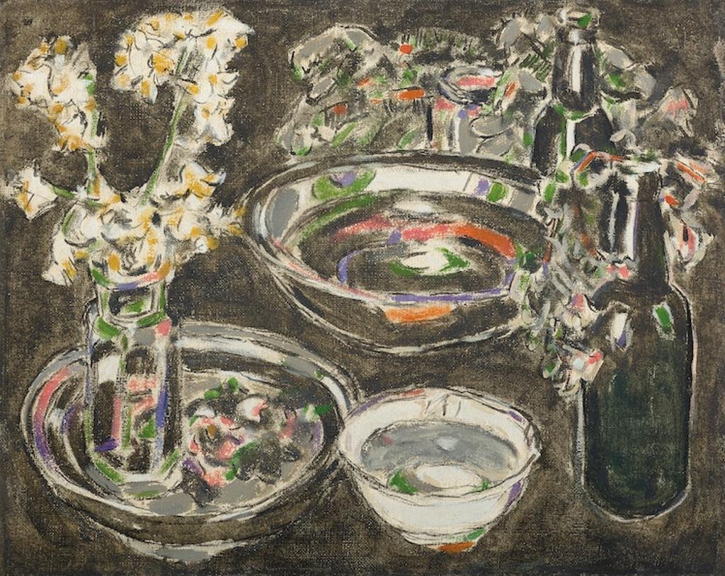 David Browne Milne (1882-1953) - Tin Basin, Flowers in a Prospector’s Cabin II, 1929