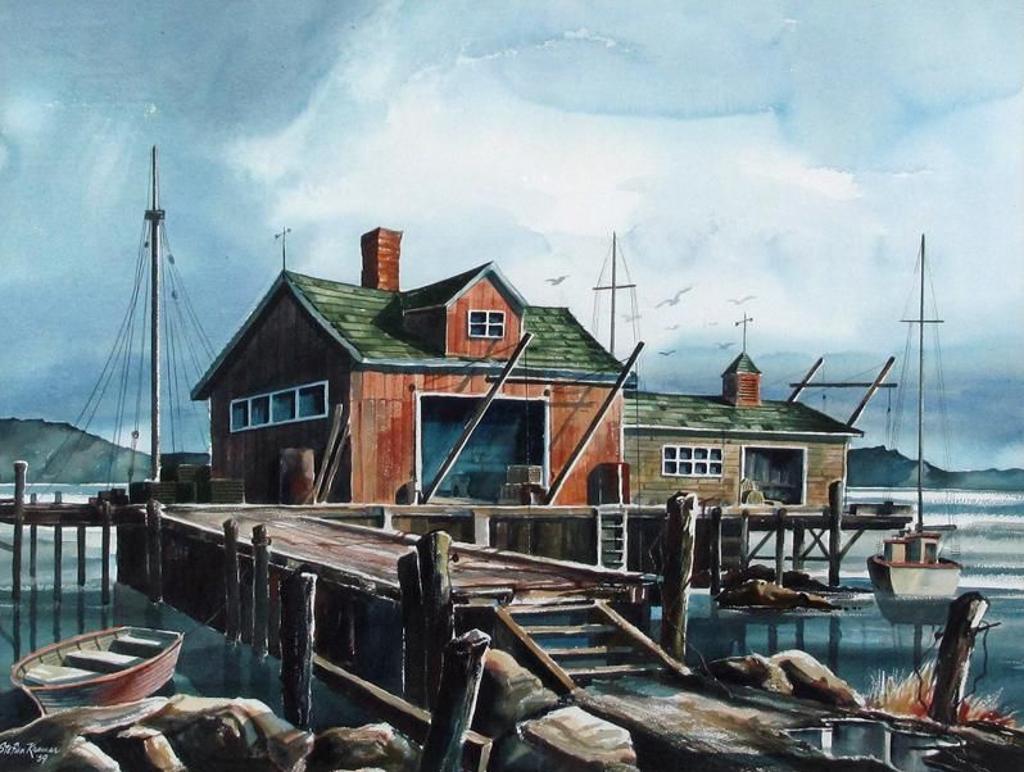 Stefan Kramar (1922) - Fishing Dock; 1959