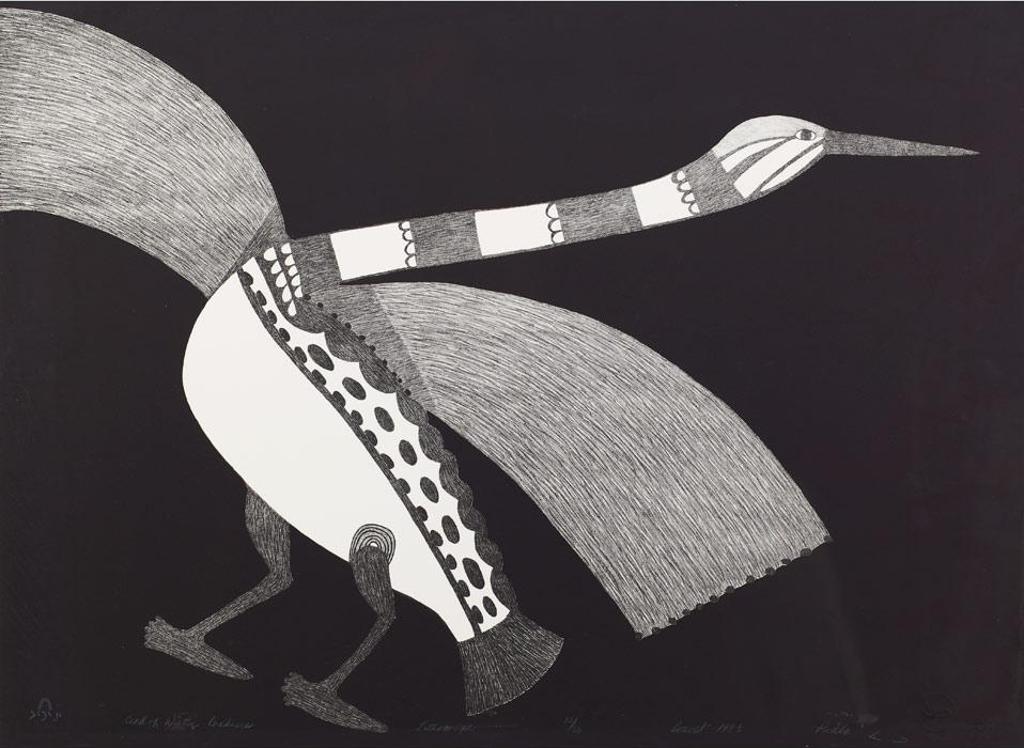 Pudlo Pudlat (1916-1992) - Bird Of Winter Darkness