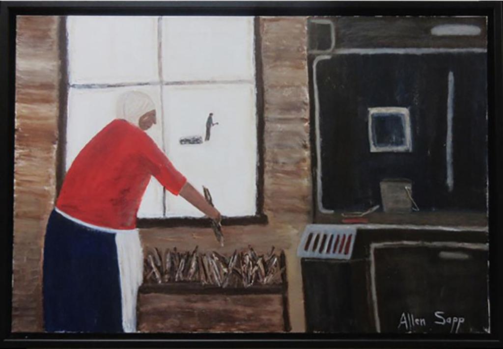 Allen Fredrick Sapp (1929-2015) - Untitled (Warming The Stove)