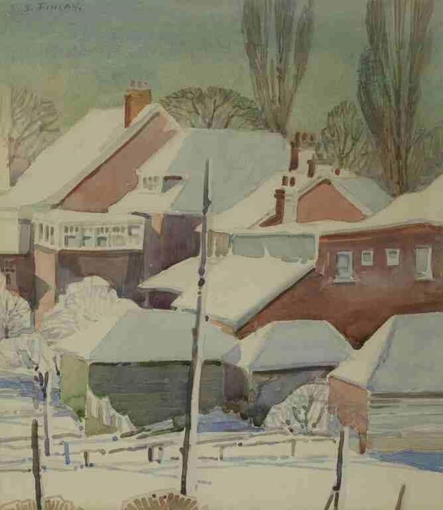 Samuel Stevenson Finlay (1888-1938) - Untitled (Snow Covered Houses)