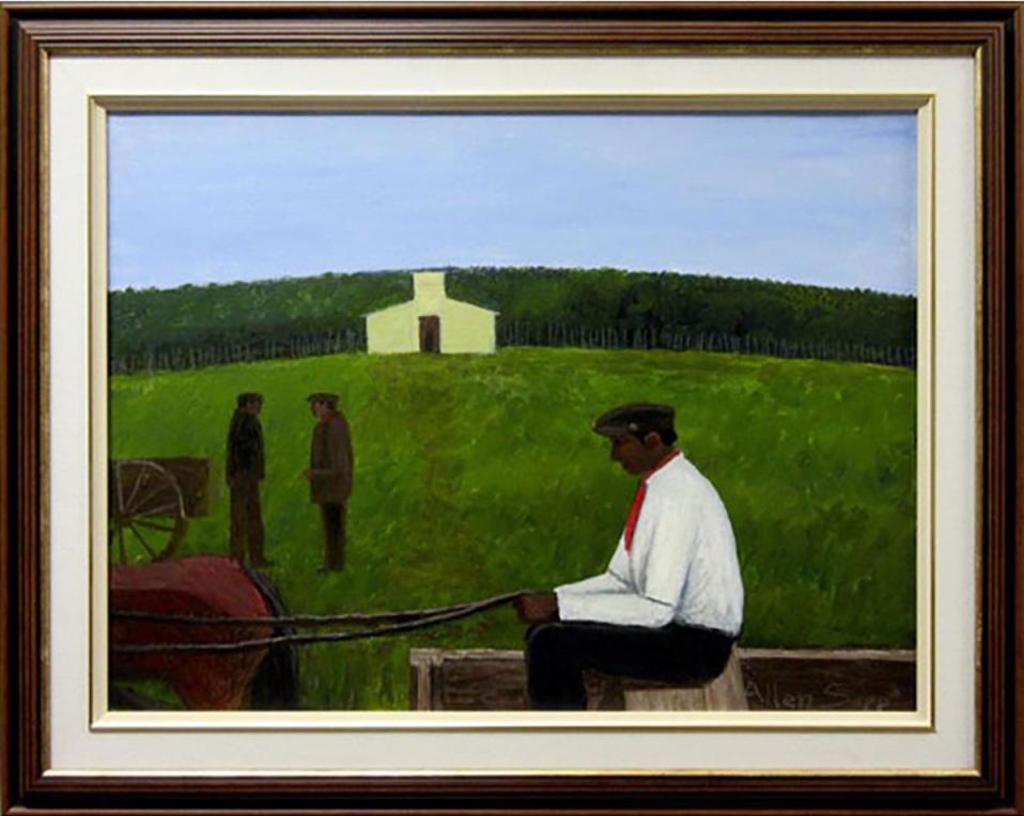 Allen Fredrick Sapp (1929-2015) - Untitled (Farmers With Carts)