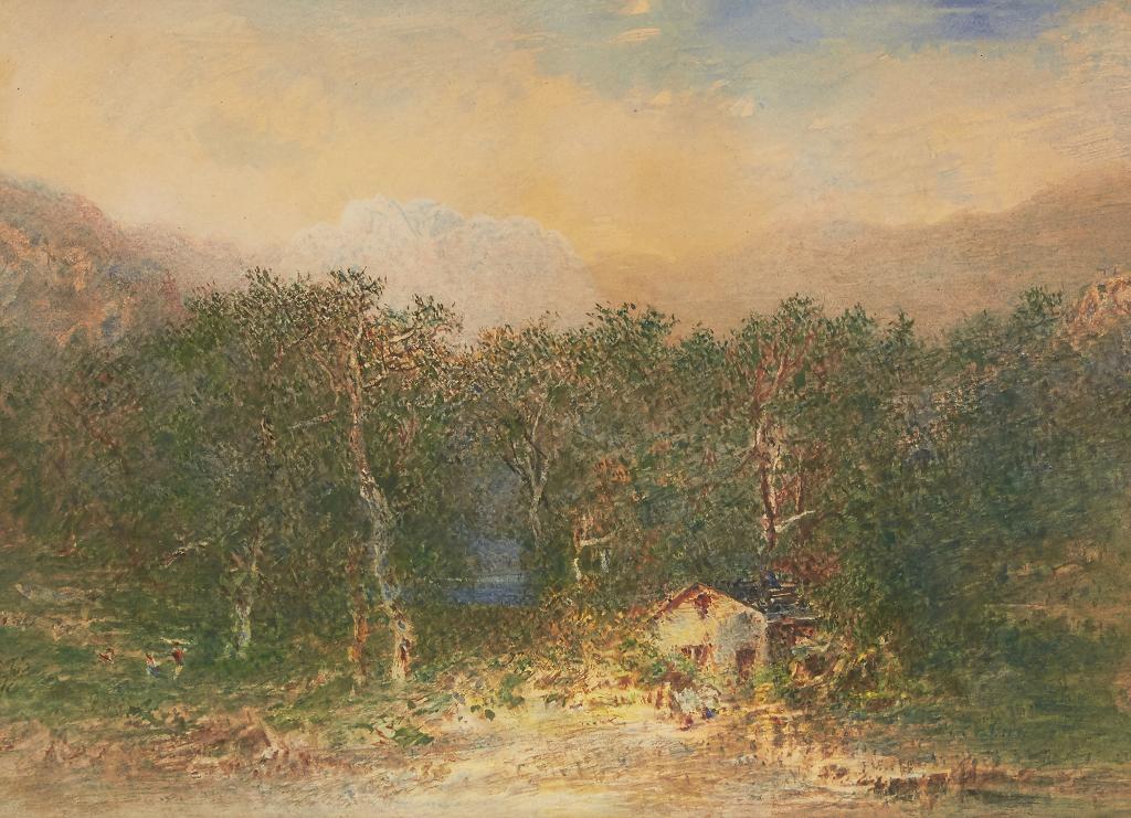 Otto Rheinhold Jacobi (1812-1901) - Cottage Landscape