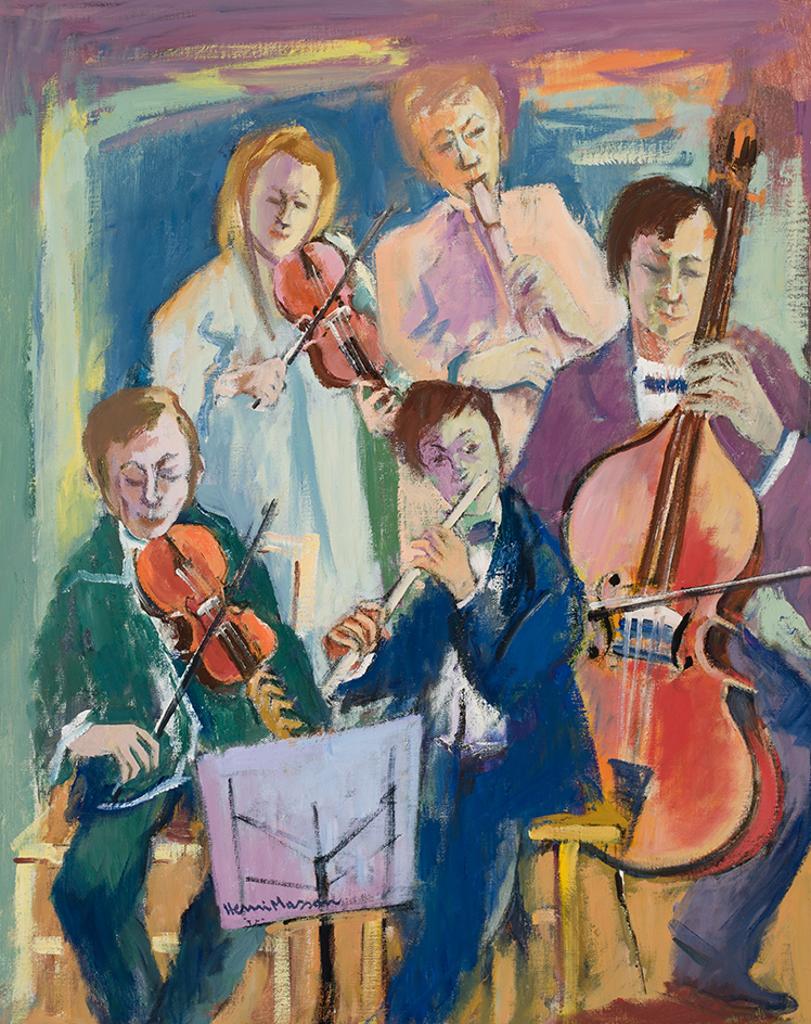Henri Leopold Masson (1907-1996) - Five Musicians, Musique Baroque